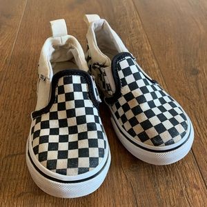 Checkered Toddler Slip-on Vans